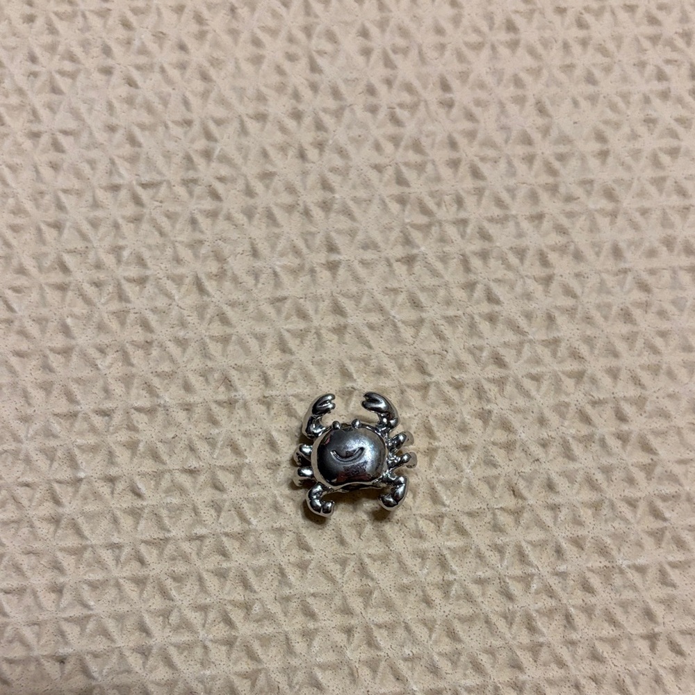 Sterling Silver Silver Crab Charm